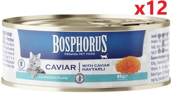 Bosphorus Havyarlı Tahılsız Kedi Konservesi 85 Gr x 12 Adet