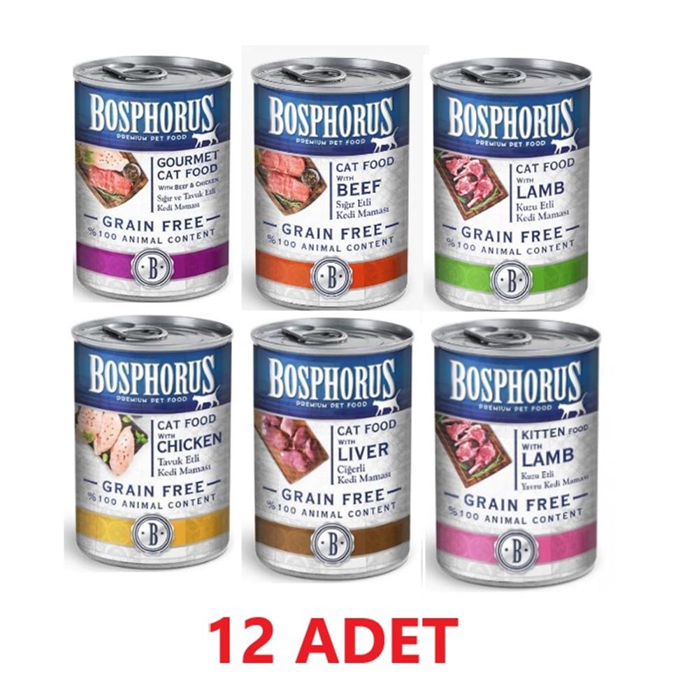 Bosphorus Karışık Kedi Konservesi 12 x 415 gr