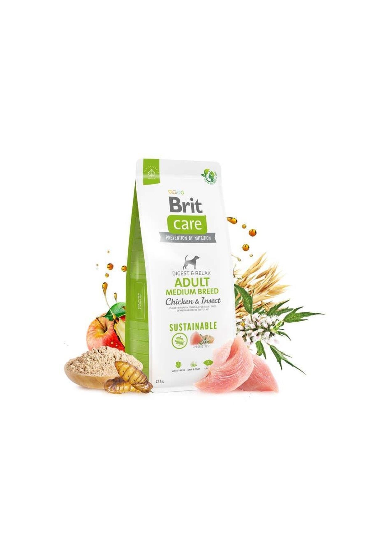Brit Care Sustainable Tavuklu Yetişkin Medium Köpek Maması 12kg