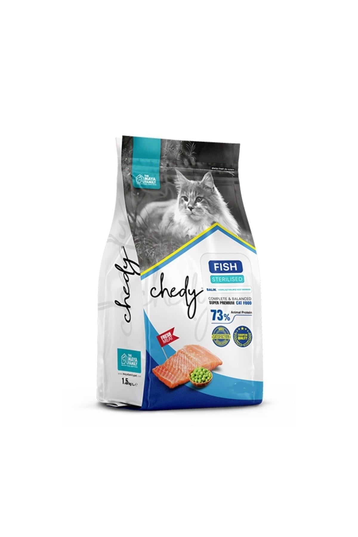 Chedy Sterilised Kısırlaştırılmış Balık Etli Kedi Maması 1,5 Kg
