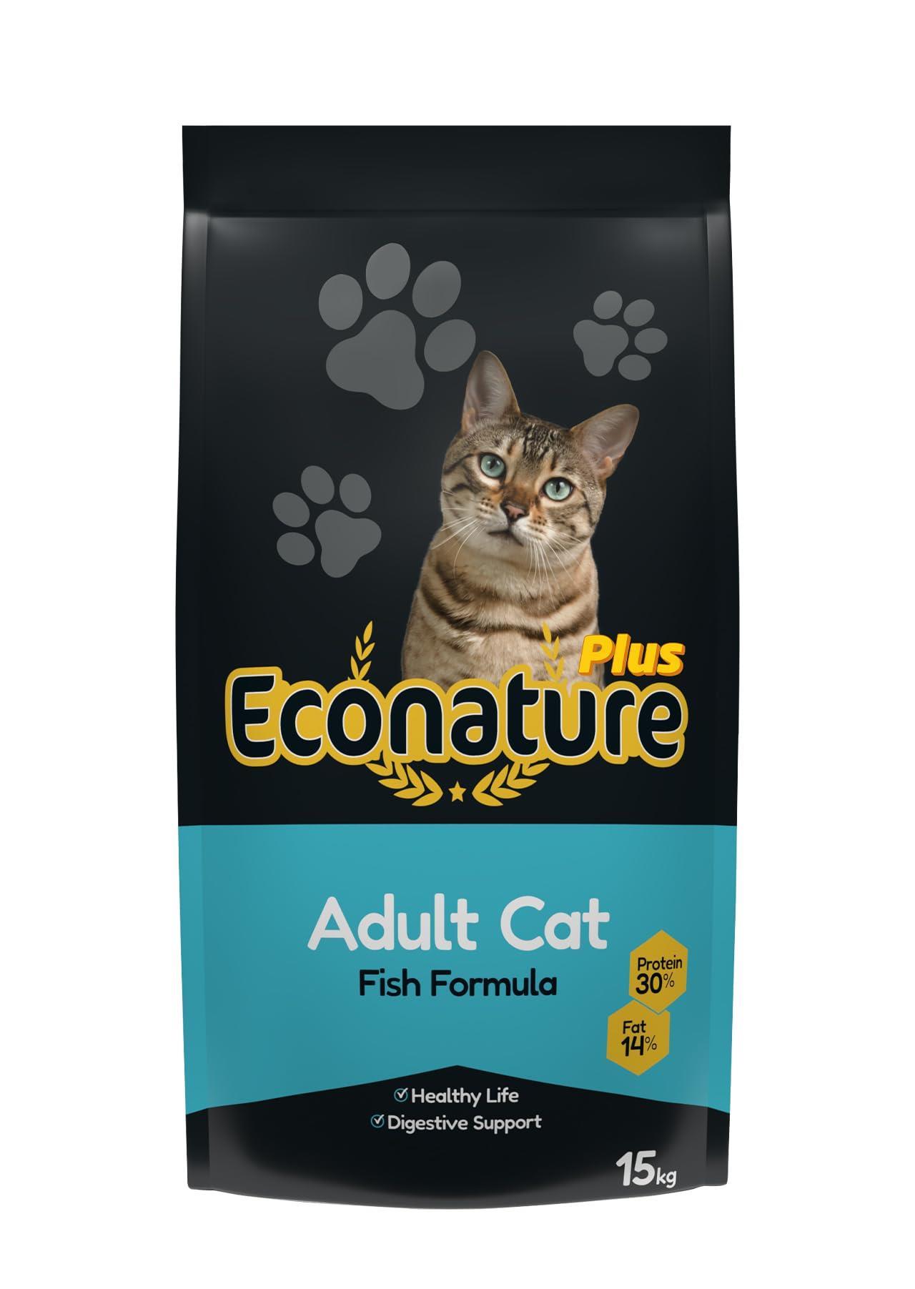 Econature Balıklı Yetişkin Kedi Maması 15 Kg