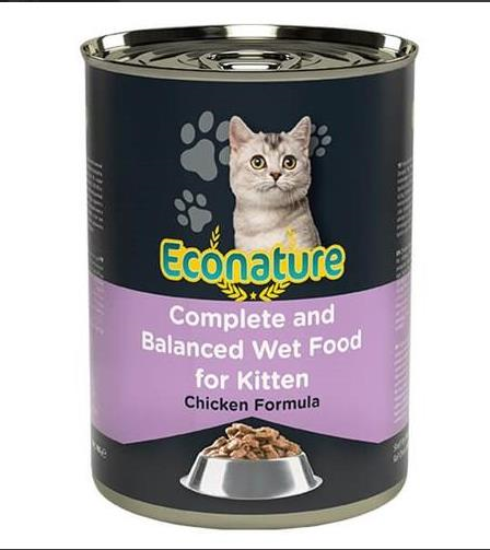 Econature Tavuk Etli Yavru Kedi Konservesi 400 gr