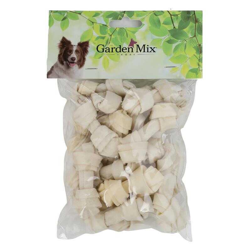 Garden Mix Beyaz Düğümlü Deri Kemik 2,5-3 Cm 20 Li