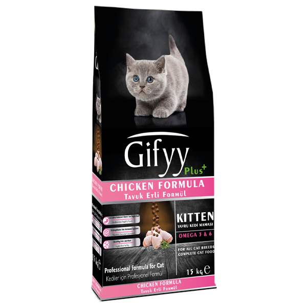 Gifyy Tavuklu Yavru Kedi Maması 15 Kg