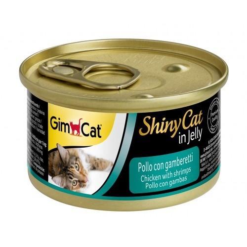 Gimcat Shiny Cat Tavuklu Karidesli Jöleli Konserve Mama 70gr