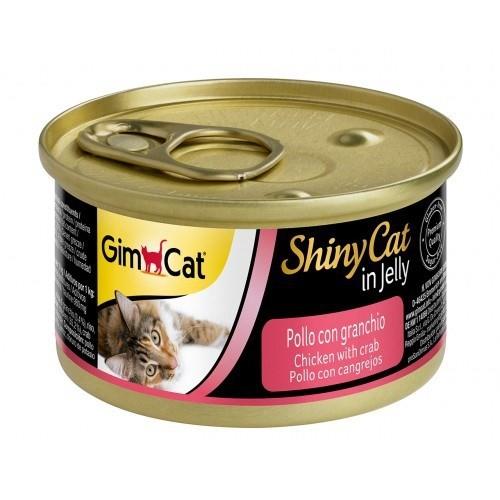 Gimcat Shiny Cat Tavuklu Yengeçli Jöleli Konserve Mama 70gr