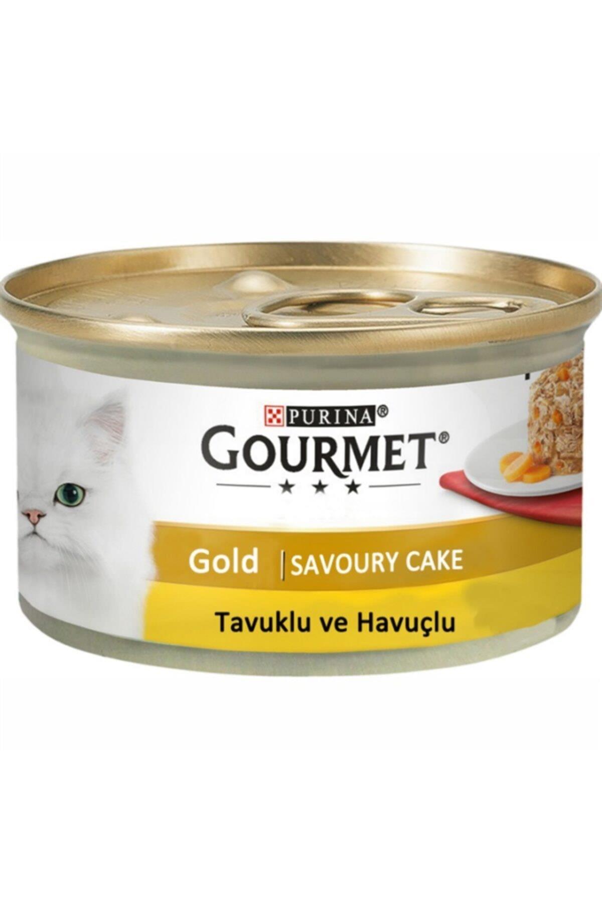 Gourmet Gold Savoury Cake Tavuk&havuç Yaş Kedi Konservesi 85 Gr.x 24 Adet