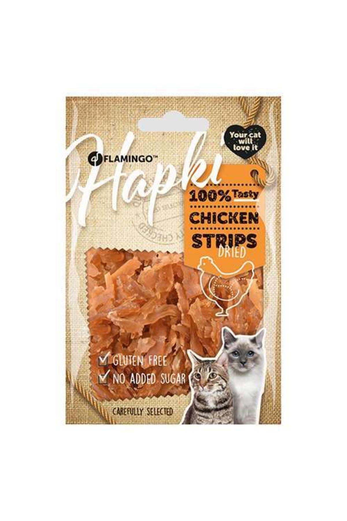 Hapki Glutensiz Tavuklu Şerit Kedi Ödülü 50 gr