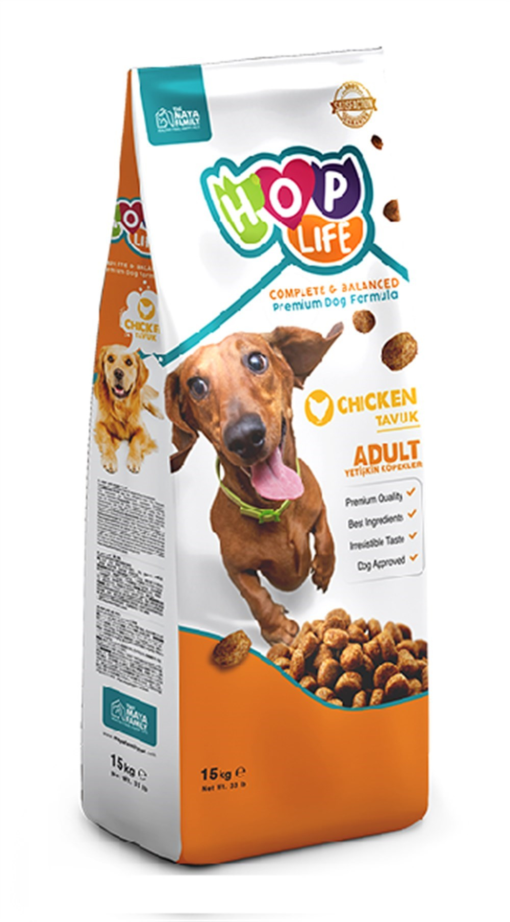 Hop Life Tavuklu Yetişkin Köpek Maması 15 Kg
