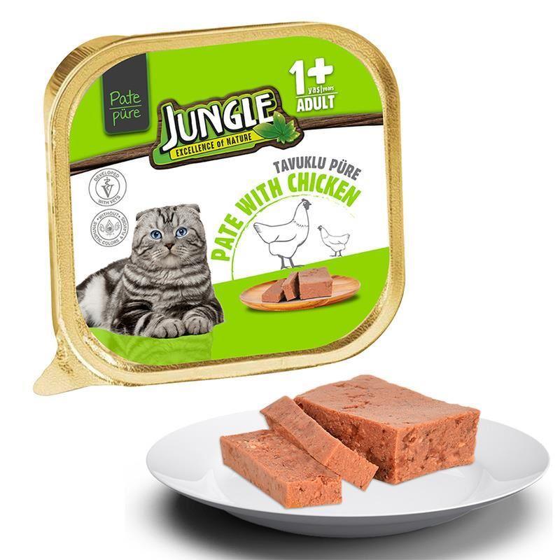 Jungle Tavuklu Ezme Pate Yaş Kedi Maması 100gr