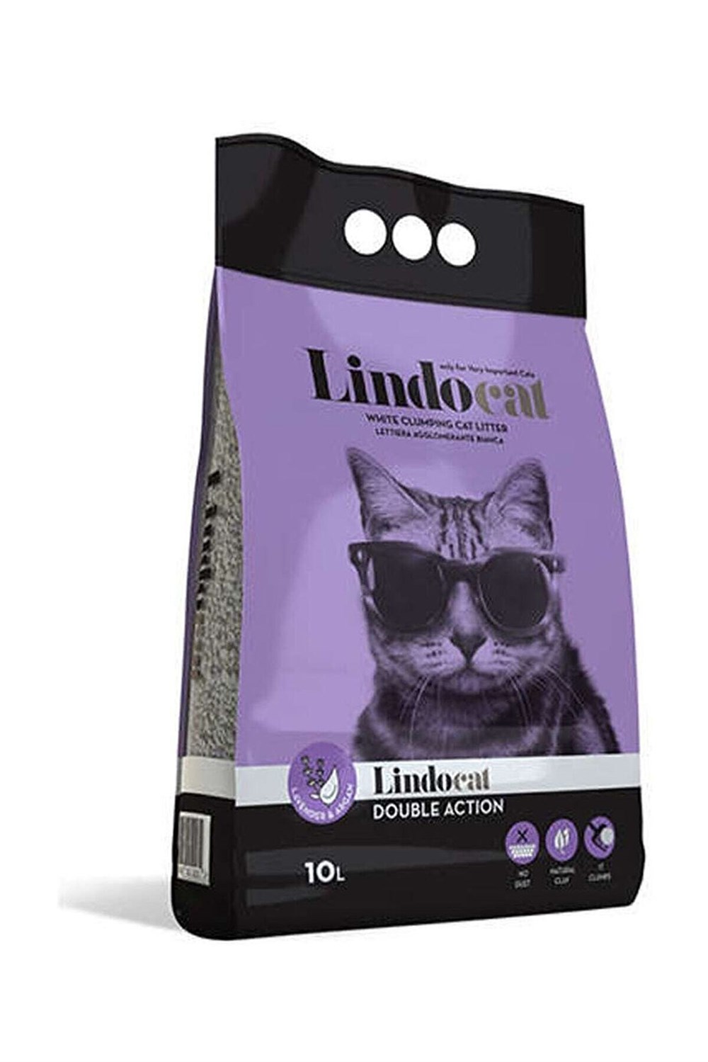 Lindo Cat Lavanta Kokulu İnce Kedi Kumu 10 Lt