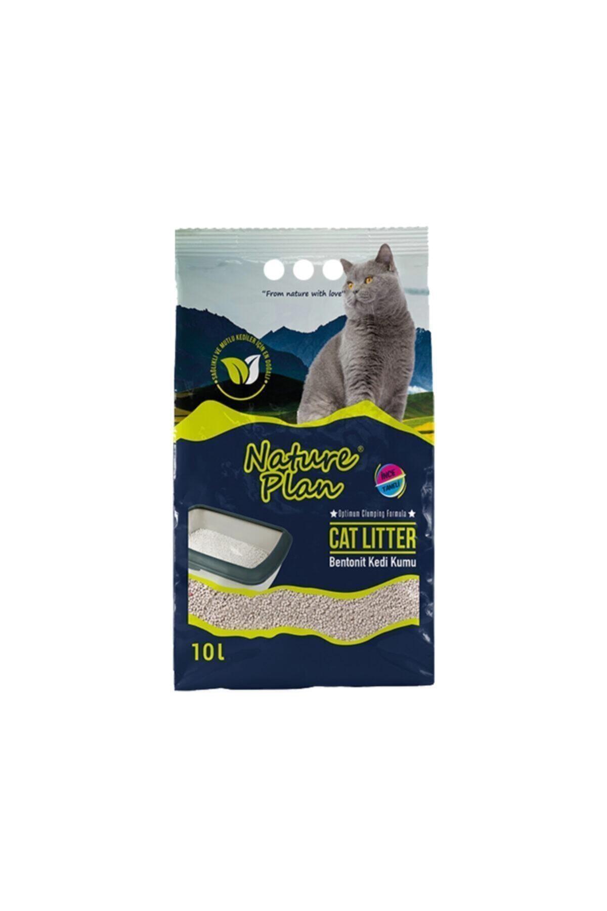 Nature Plan Kokusuz Bentonit Ince Taneli Kedi Kumu 10 lt
