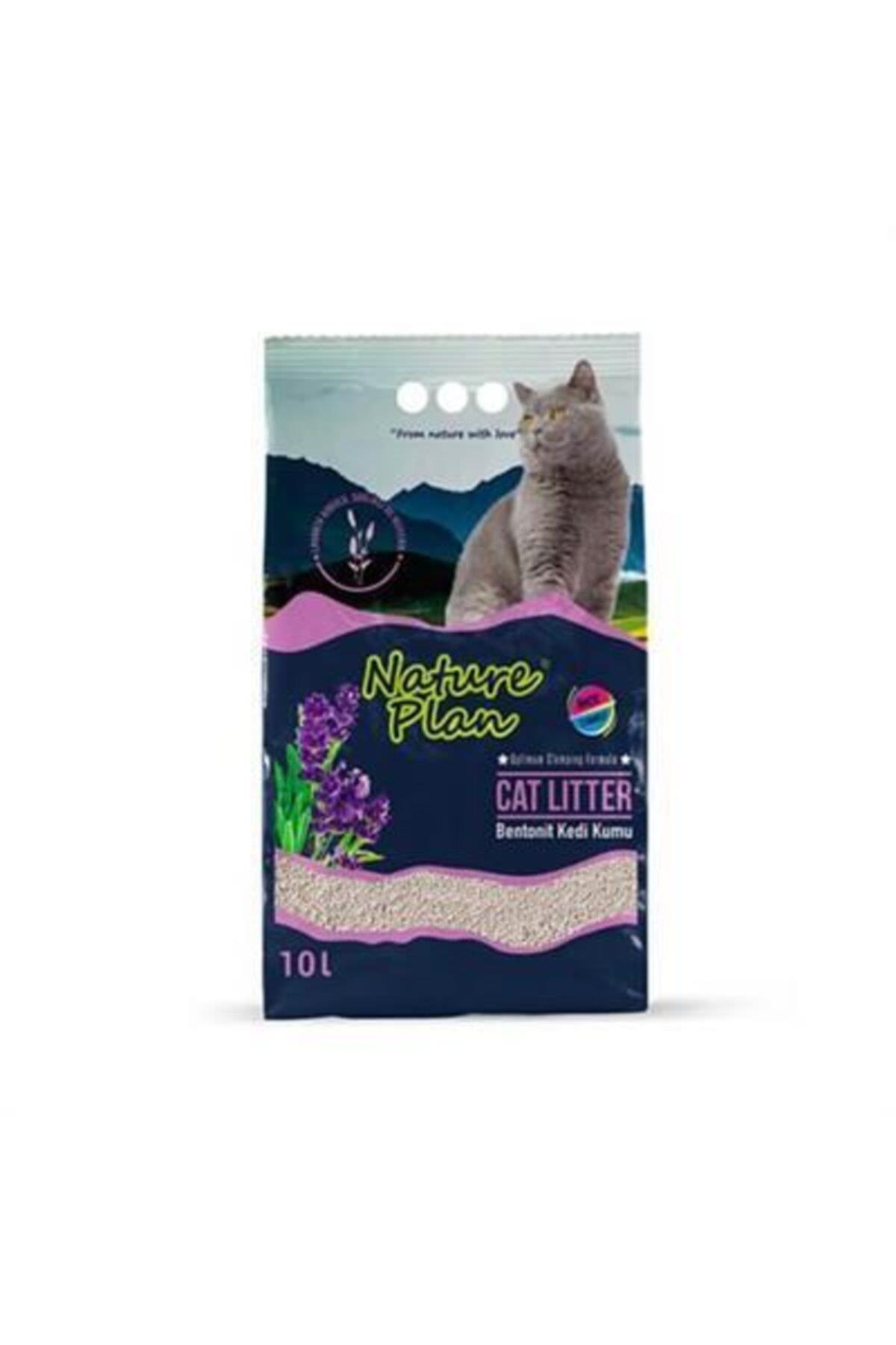 Nature Plan Lavanta Kokulu Bentonit Ince Taneli Kedi Kumu 10 lt