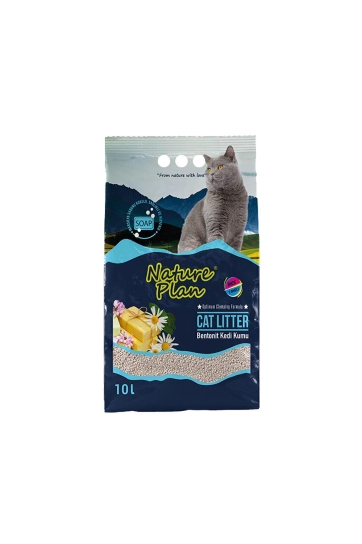 Nature Plan Marsilya Kokulu Bentonit Ince Taneli Kedi Kumu 10 lt
