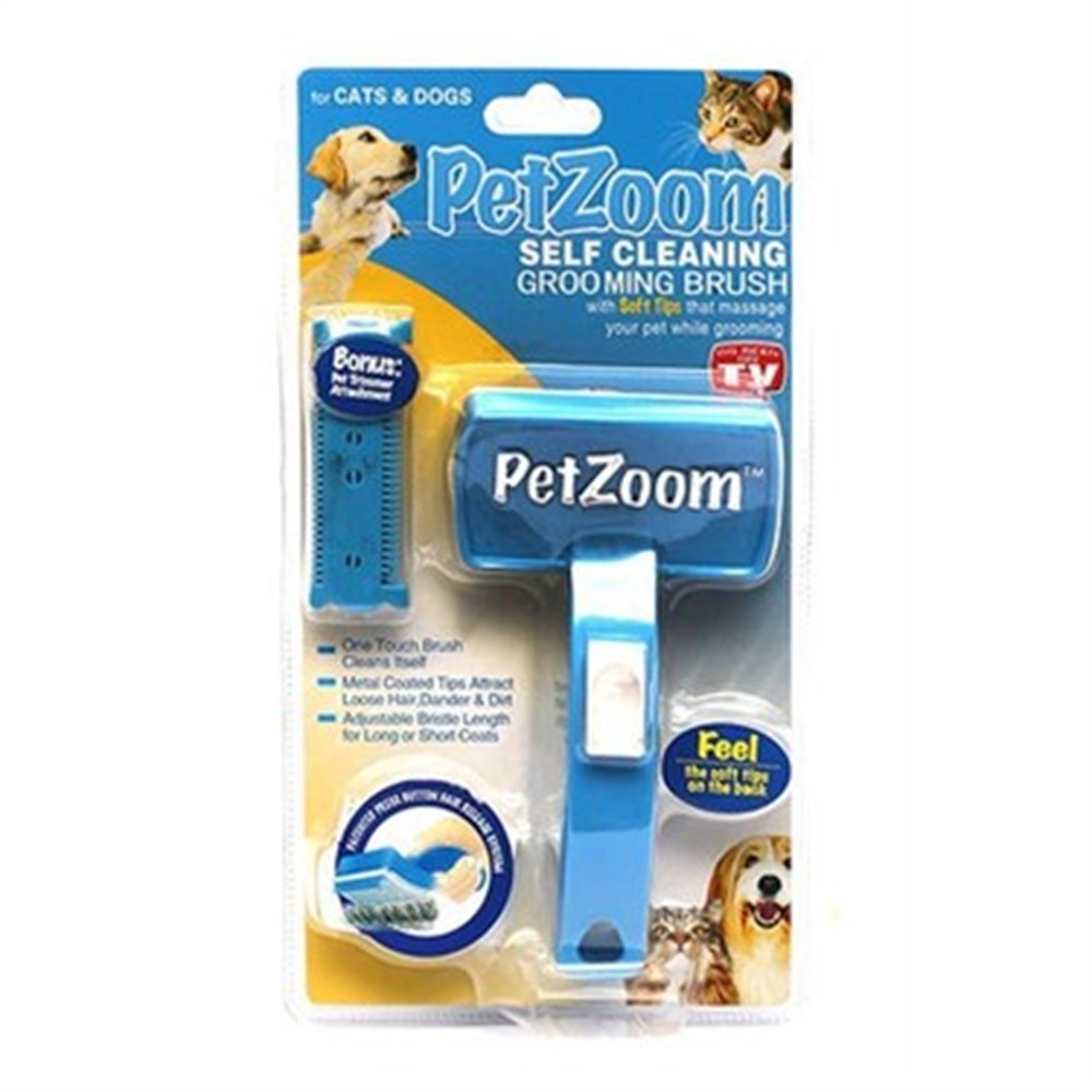 Petzoom Kedi-Köpek Basmalı Tarak Seti