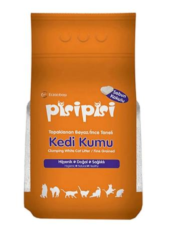 Pisi Pisi Sabunlu Topaklanan Bentonit Kedi Kumu İnce 10 kg