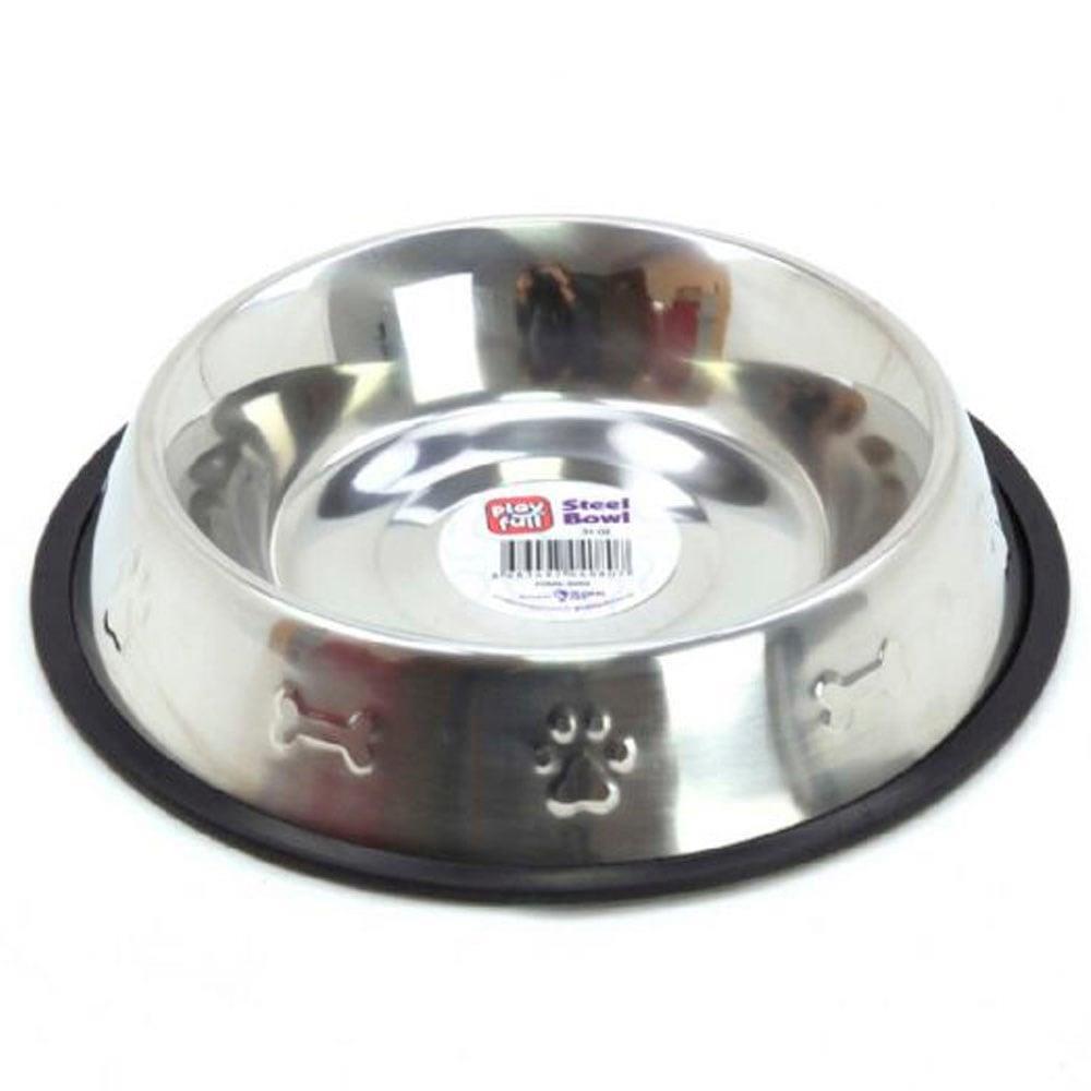 Playfull Desenli Çelik Mama ve Su Kabı 32 Oz