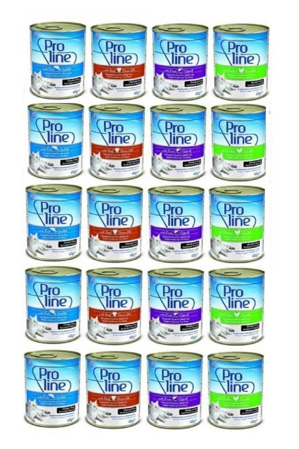 Proline Karışık Kedi Konservesi 4 Çeşit 415 gr x 20 Adet