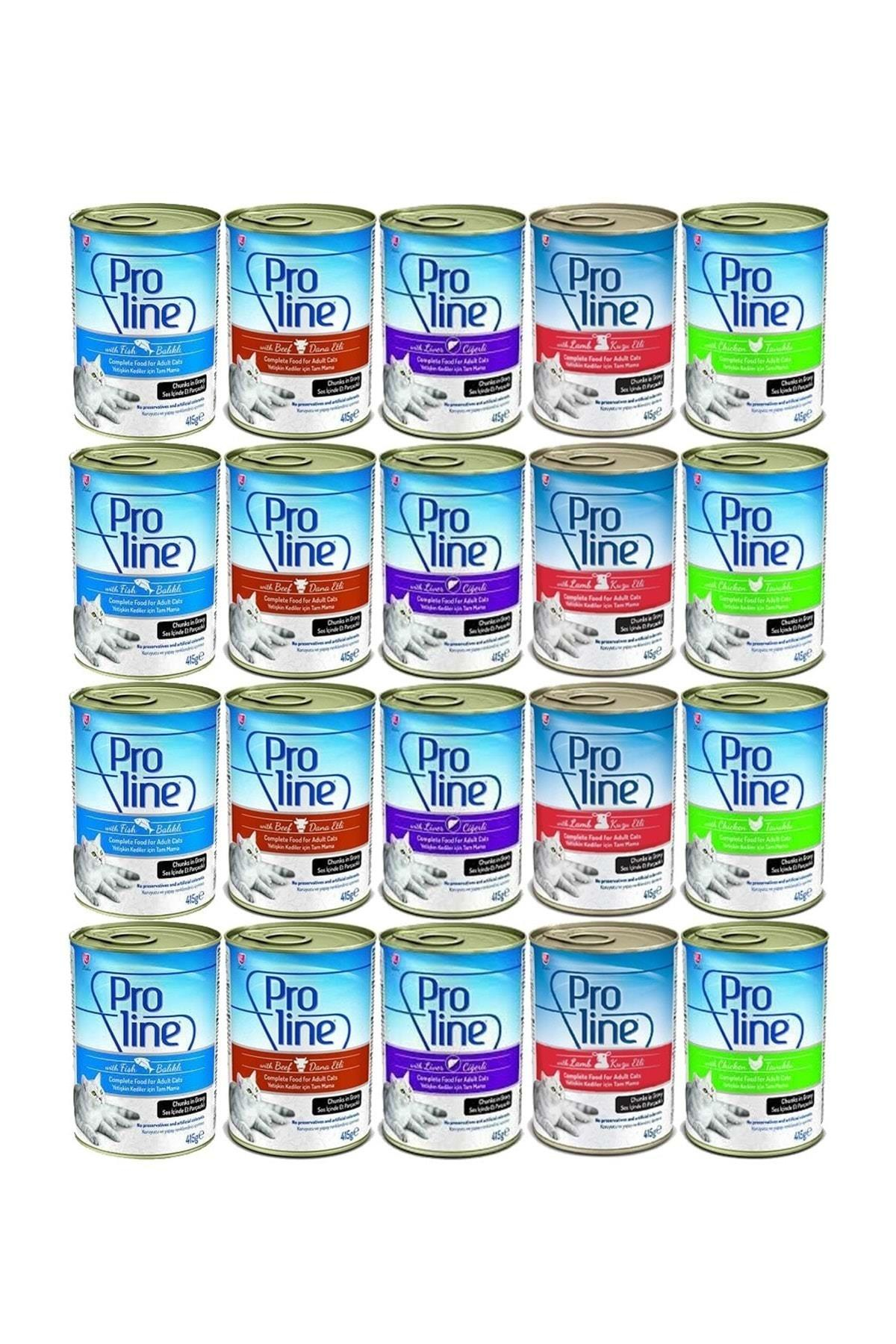 Proline Karışık Konserve Kedi Maması 415 Gr X 20 Adet