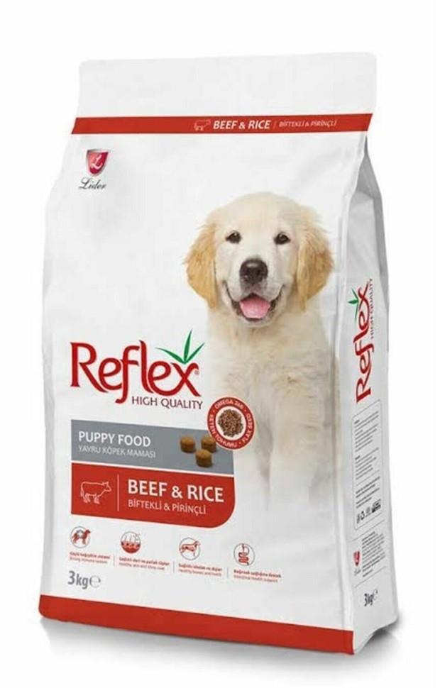Reflex Biftekli & Pirinçli Yavru Köpek Maması 3 Kg