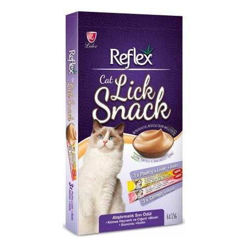 Reflex Cat Lick Snack Kediler İçin Atıştırmalık Sıvı Ödül 6X15 Gr