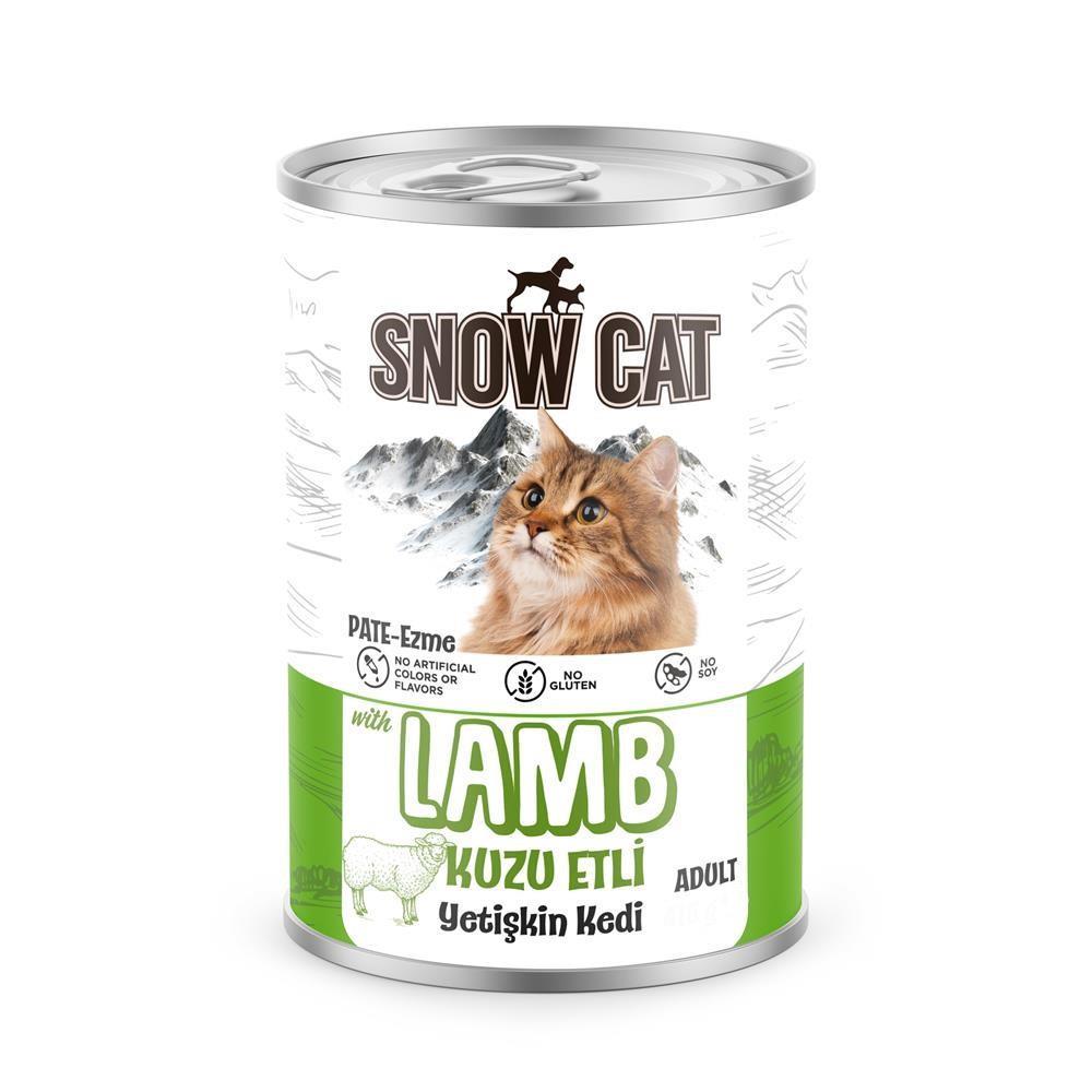 Snow Cat Kuzu Etli Kedi Konserve 400gr