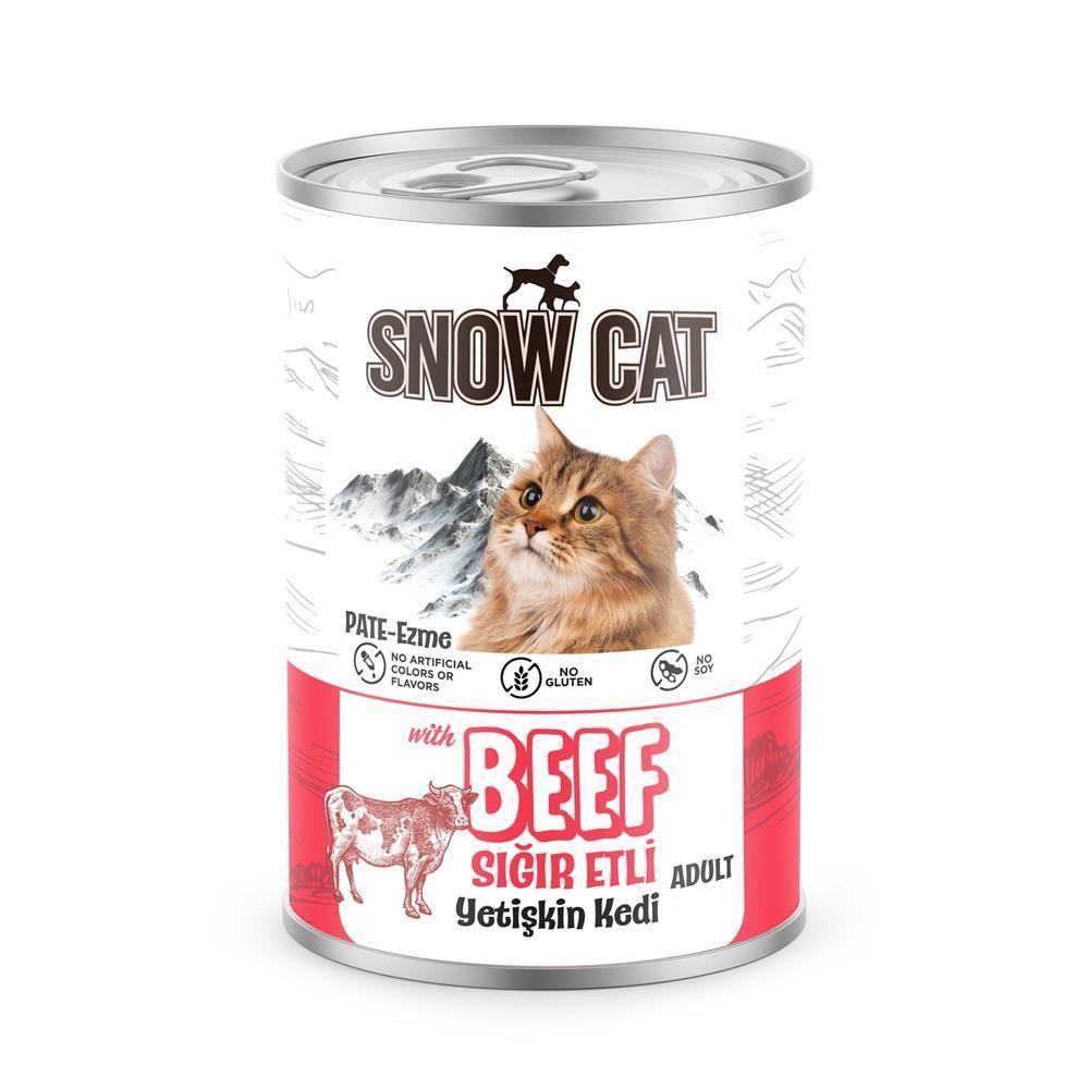 Snow Cat Sığır Etli Kedi Konserve 400gr