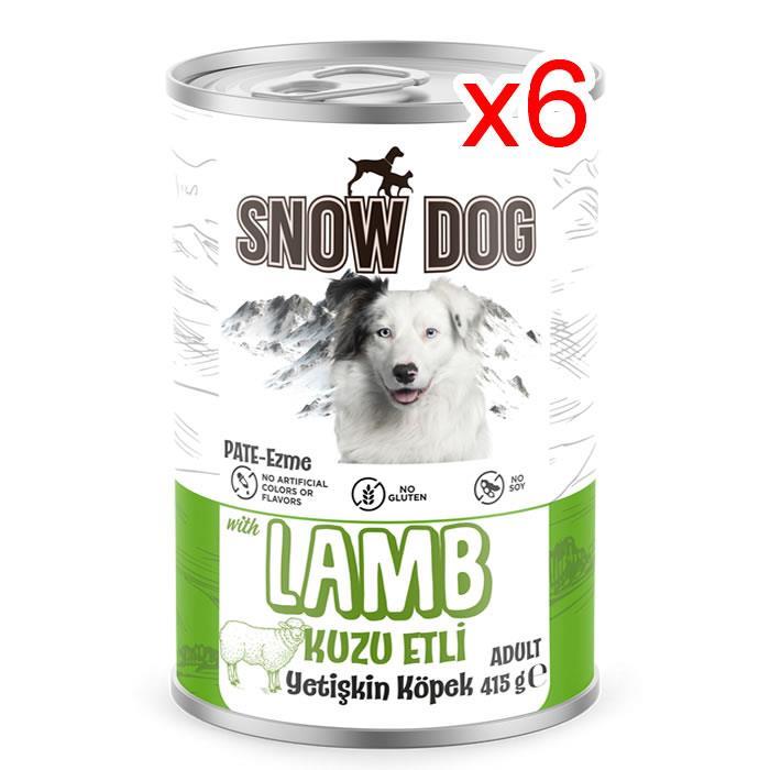 Snow Dog Kuzu Etli Köpek Konserve 400gr-6 Adet