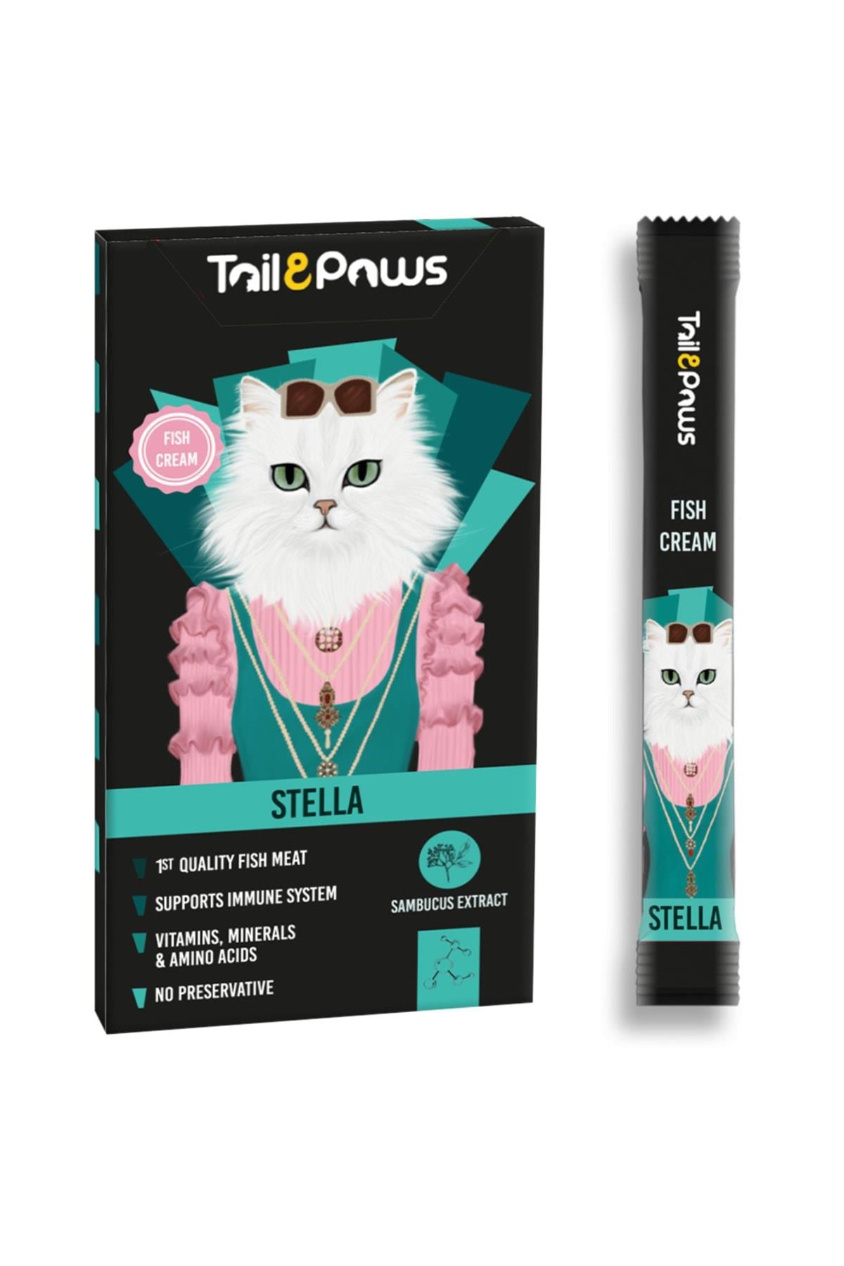 Tail Paws Stella Multivitamin Balıklı Krema 15 G X 5 Adet