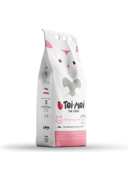 Toi Moi Sodyum Bentonit Kedi Kumu - Bebek Pudrası Kokulu 10Kg