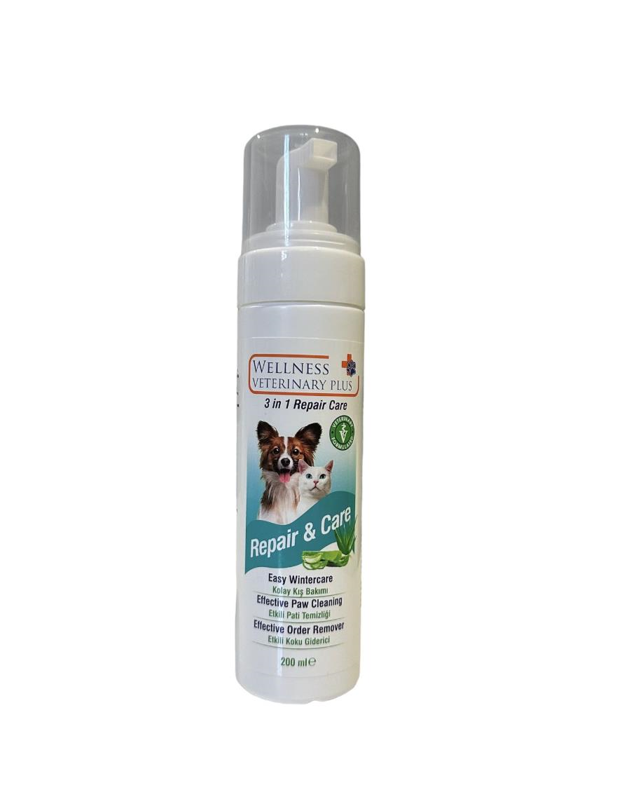 Wellness Veterinary Plus Aloe Vera Kedi ve Köpek Köpük Şampuan 200ml