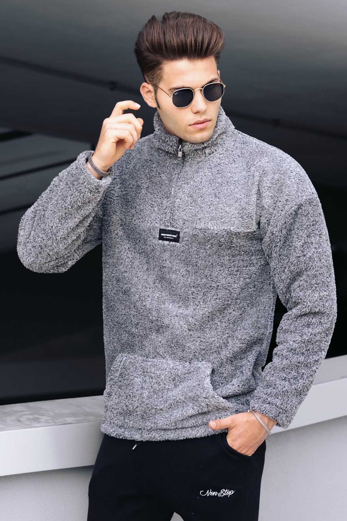 madmext-gri-pelus-erkek-sweatshirt-4761