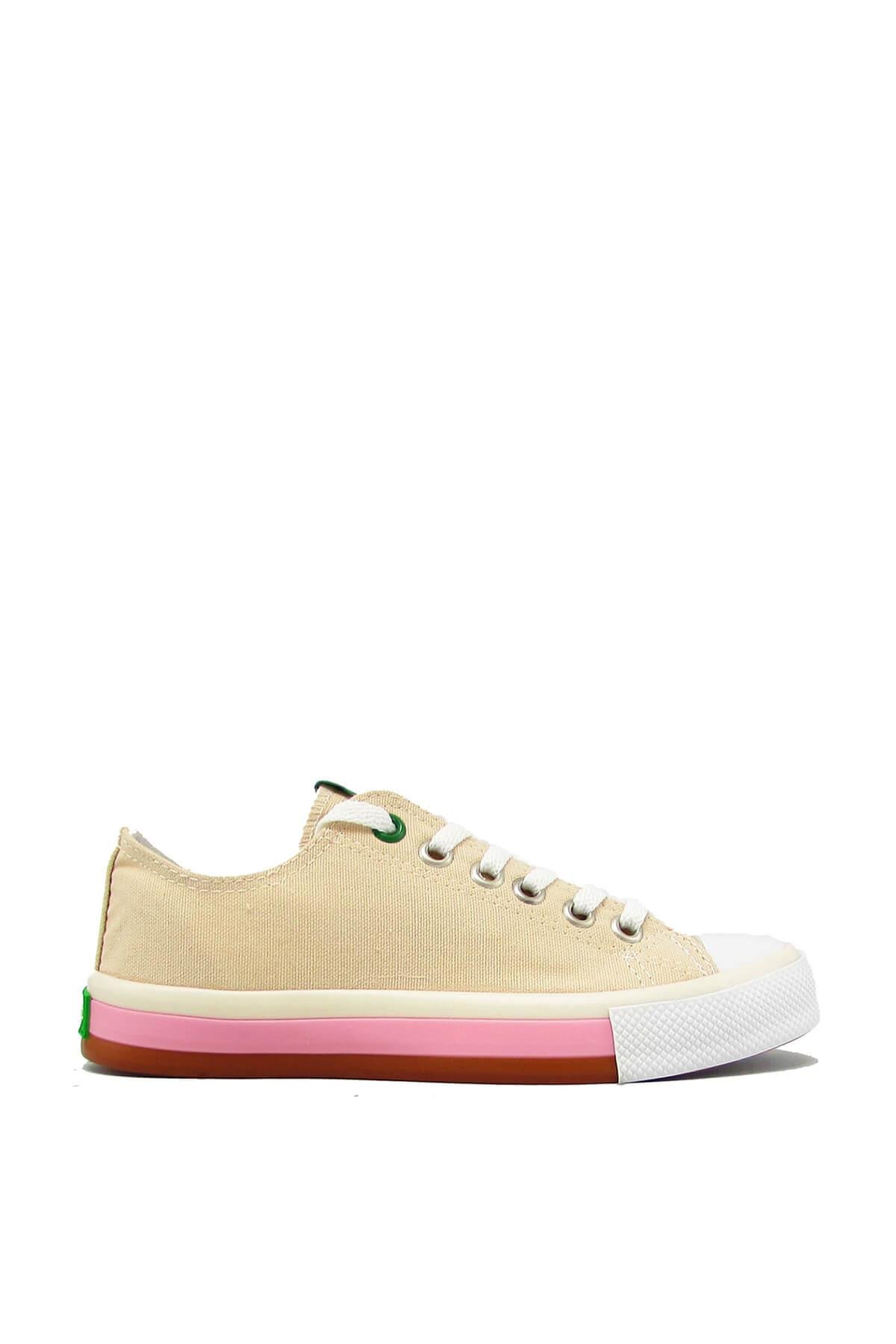 Benetton Kadın Converse Spor Ayakkabı Bej BN-30176