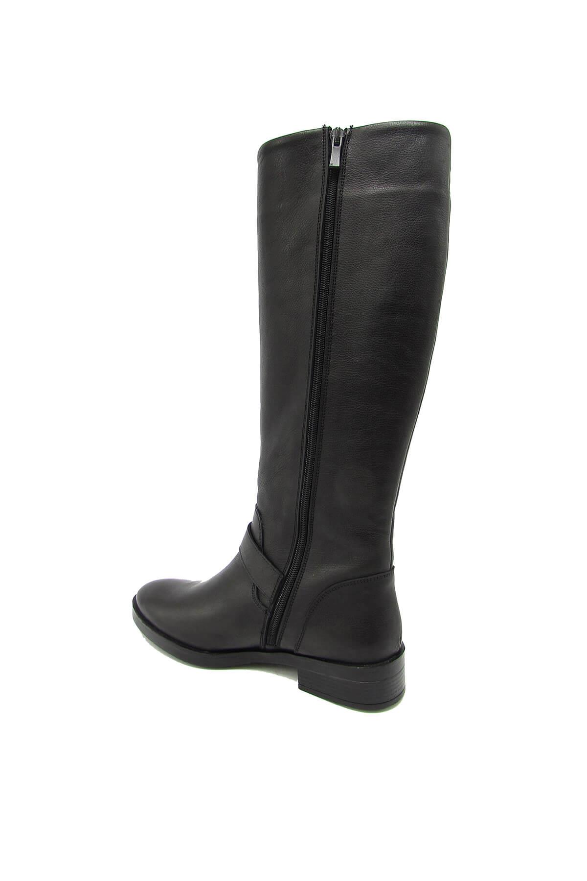 Castle Black Kadın Casual Deri Çizme Siyah CB21900