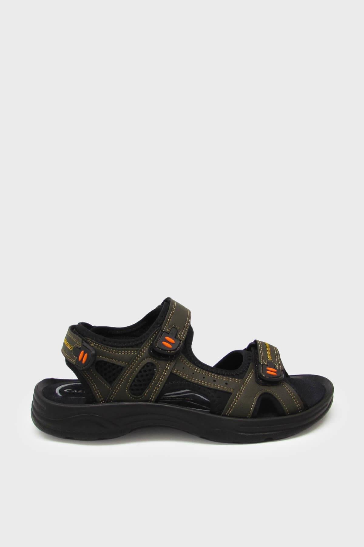 Castle Black Unisex Cırtlı Spor Sandalet Haki CB-K3