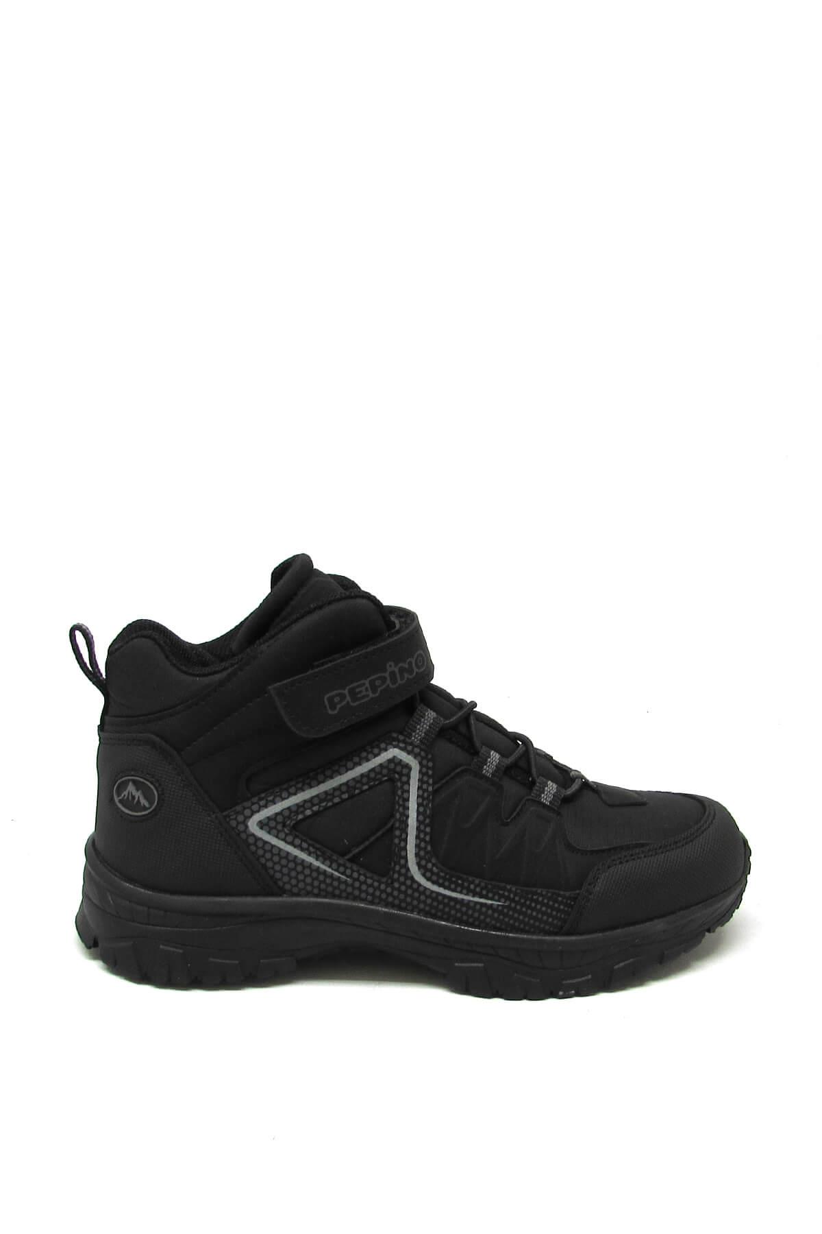 Pepino Unisex Çocuk Cırtlı Spor Bot Siyah P-1356