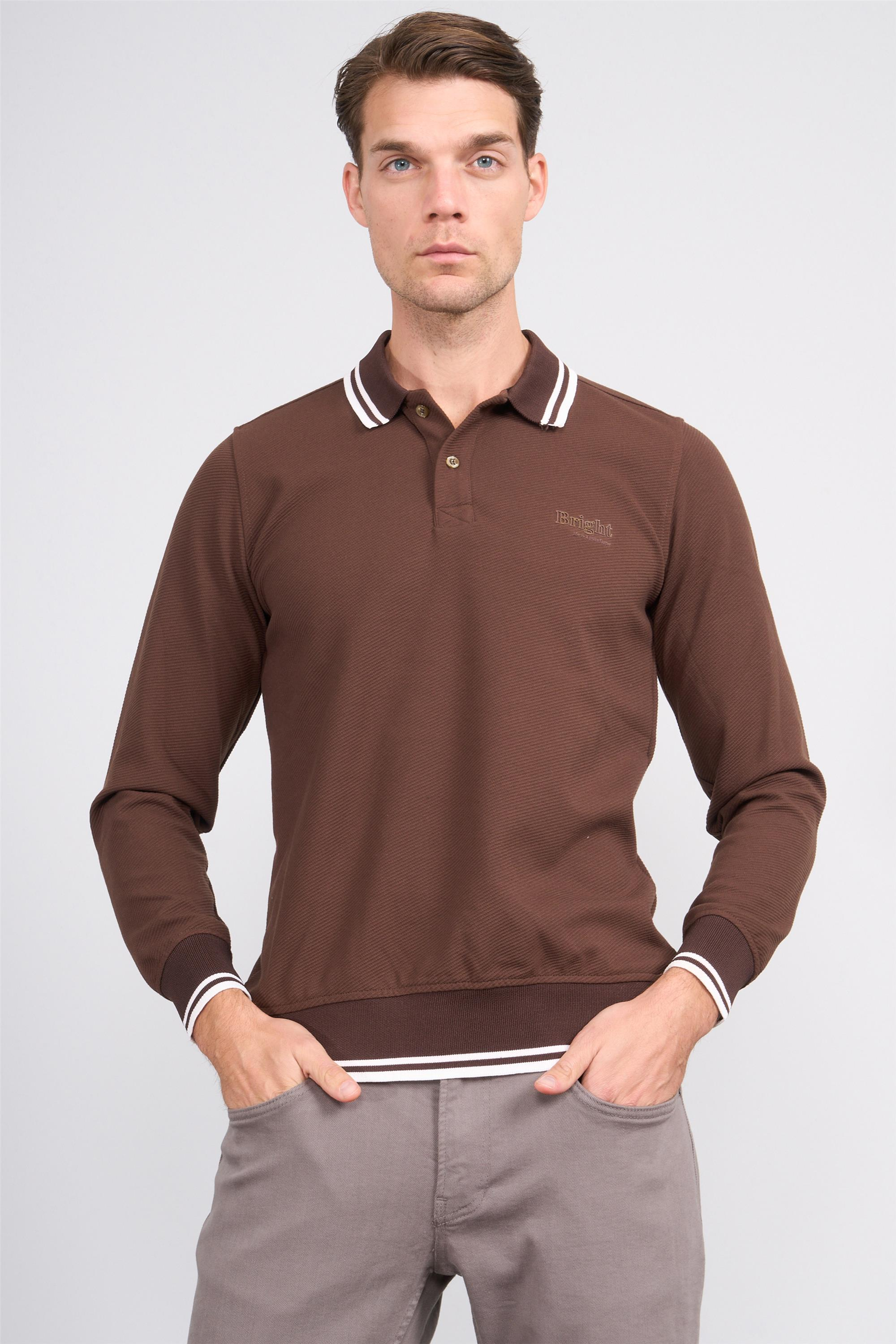 https://www.cetinkaya.com.tr/TROY 25341 Kahve Erkek Fox Patlı Sweatshırt