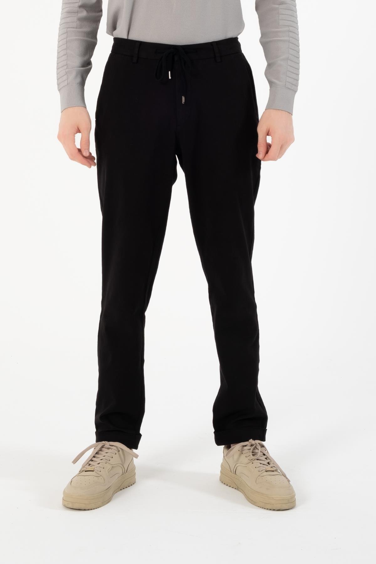 Fleto Cepli Bağcıklı Regular Fit Erkek Pantolon