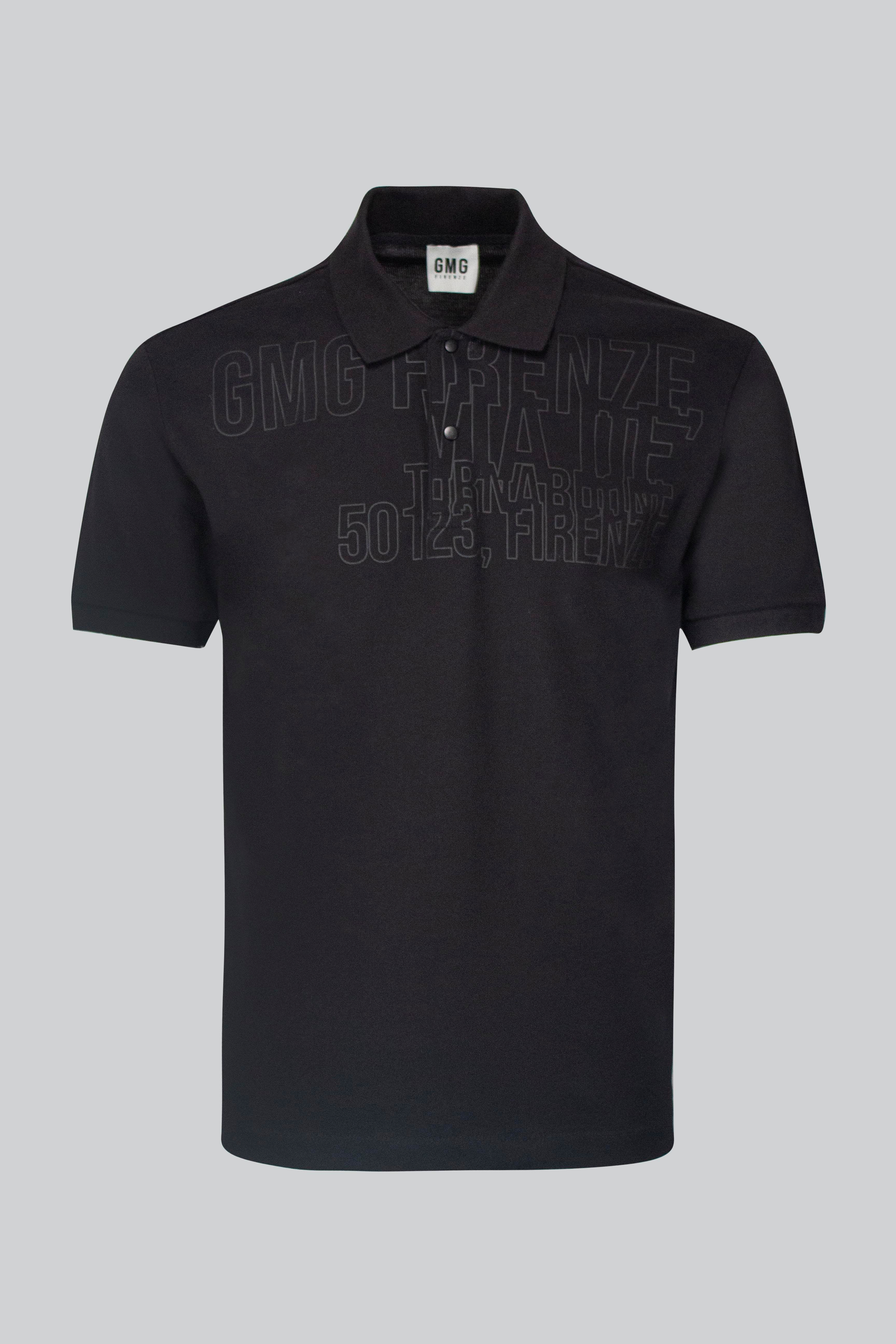 Polo Yaka %100 Pamuk Önü Baskılı Erkek T-shirt