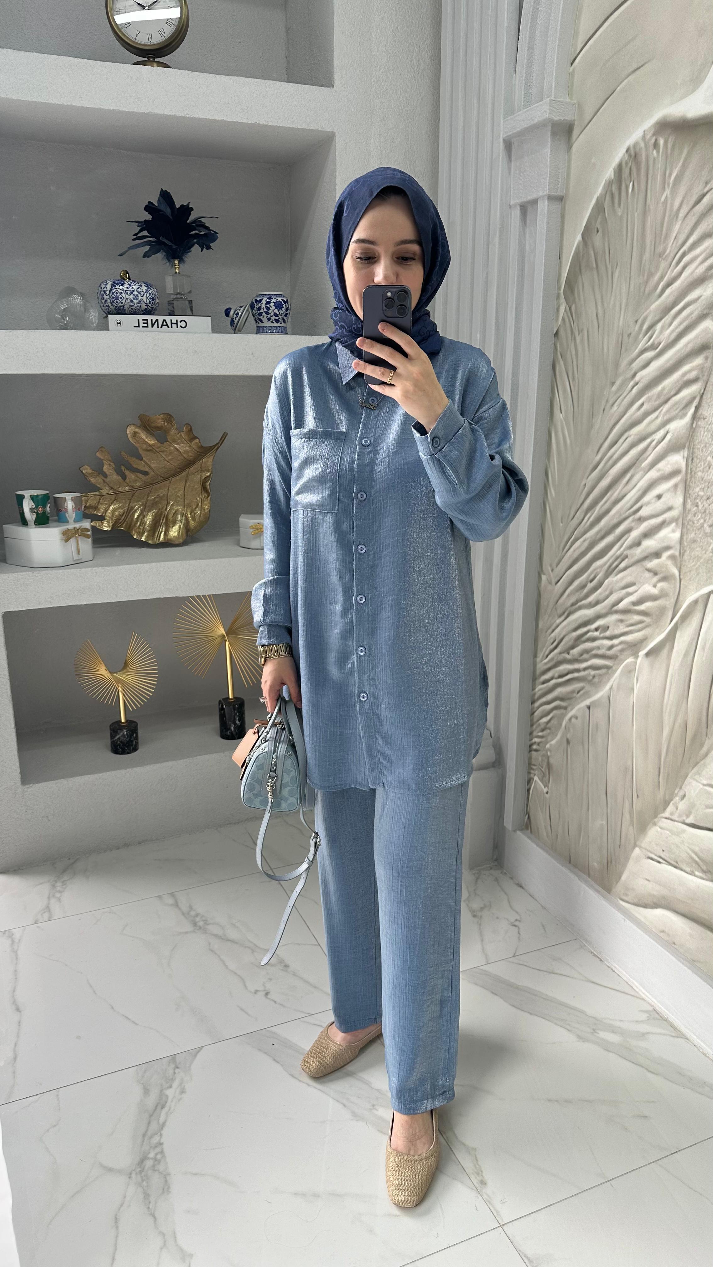 Zeina  Tek Cepli Parlak Takım · 8
