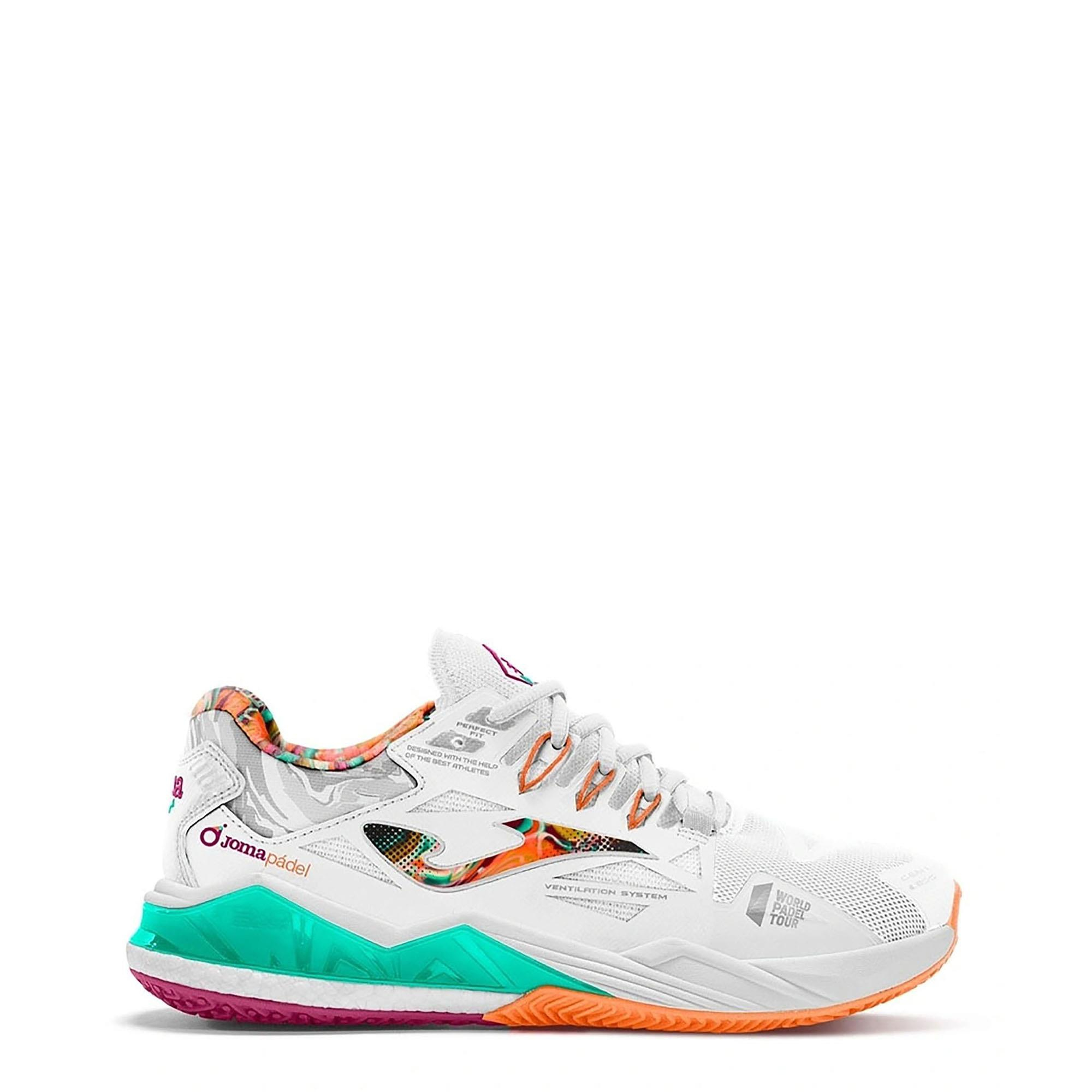 Joma Kadın Tenis Maç Ayakkabı Spin Lady 2332 White Orange Tspılw2332Om