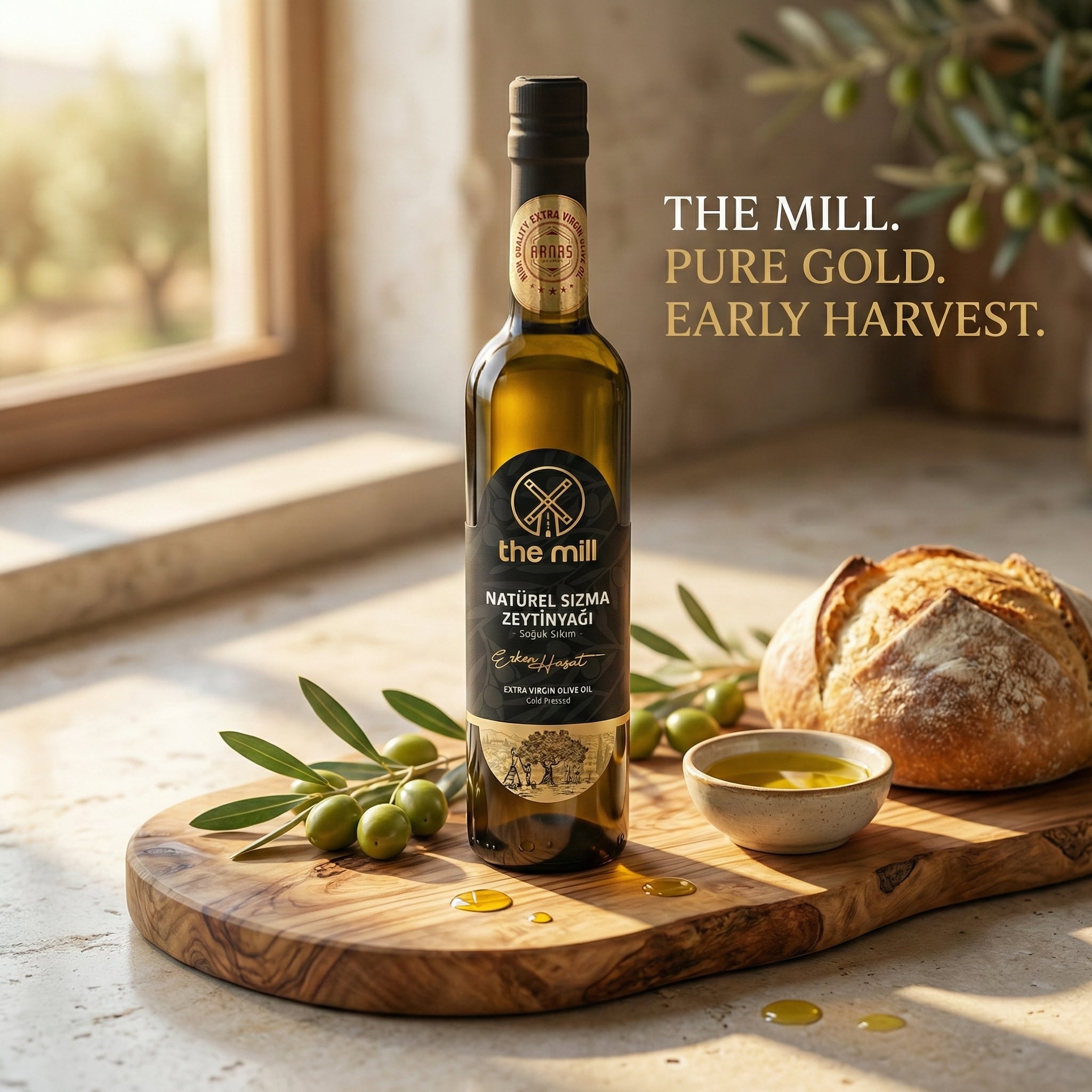 The Mill Premium Erken Hasat Soğuk Sıkım Naturel Sızma Zeytinyağı
