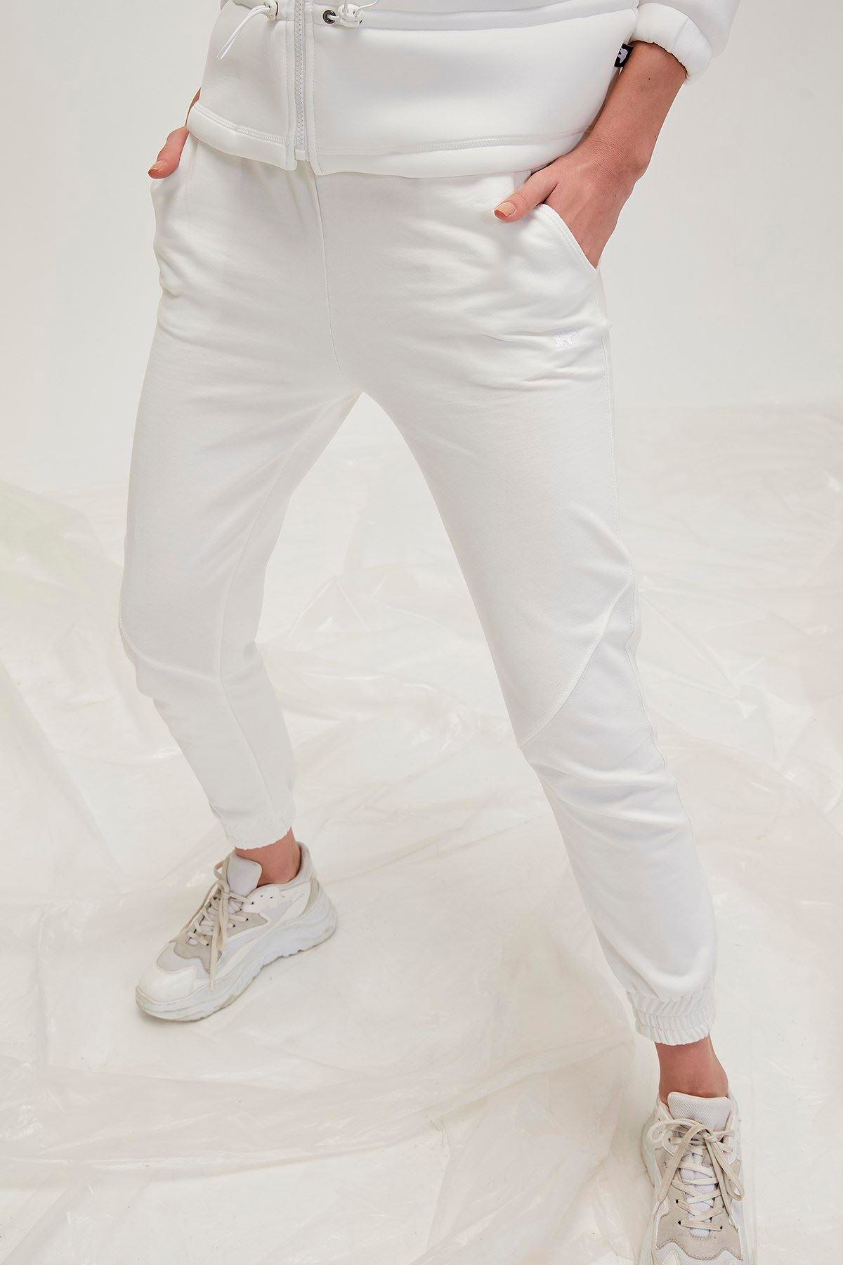 Bad Bear Valerie Sweatpant Kadın Beyaz Eşofman Alt