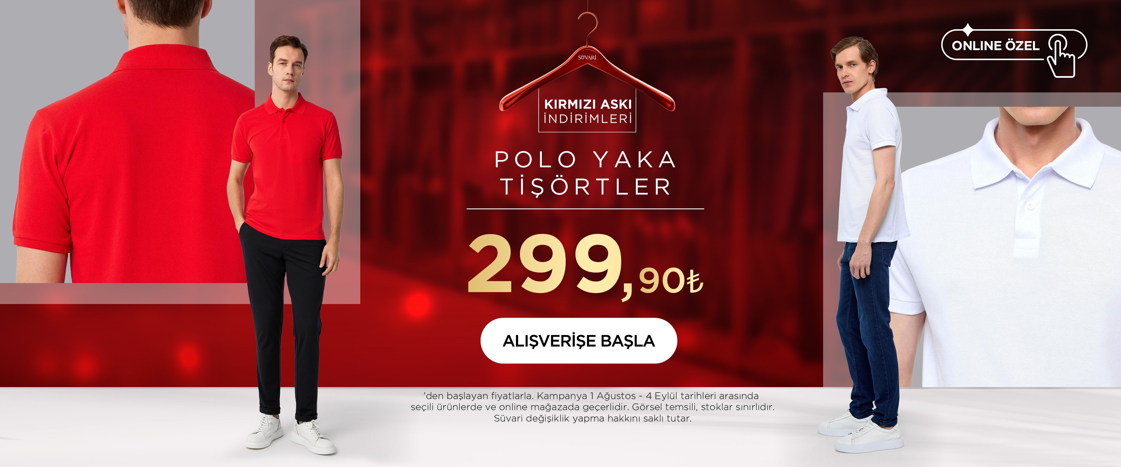 Polo Yaka Tişörtler 299,90TL'den Başlayan Fiyatlarla!