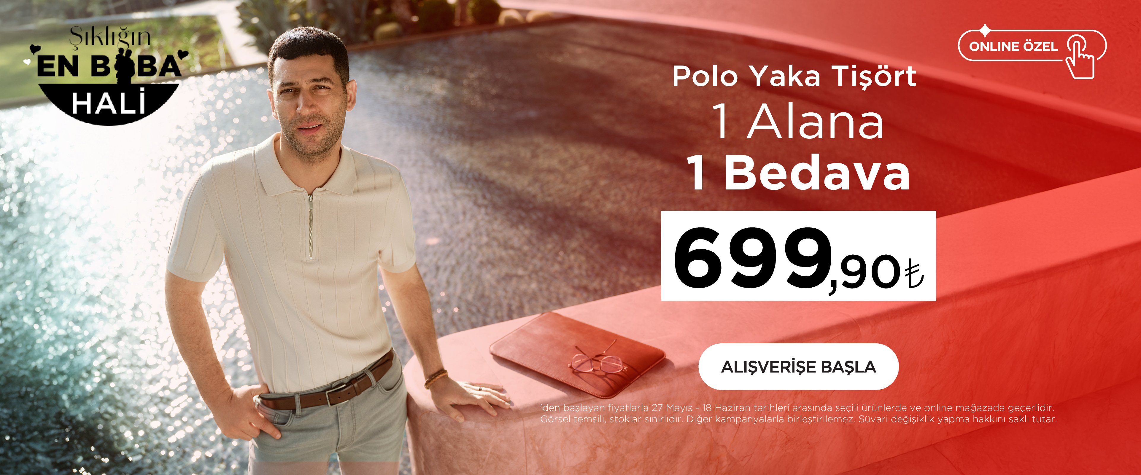 Polo Yaka Tişörtlerde 1 Alana 1 Bedava