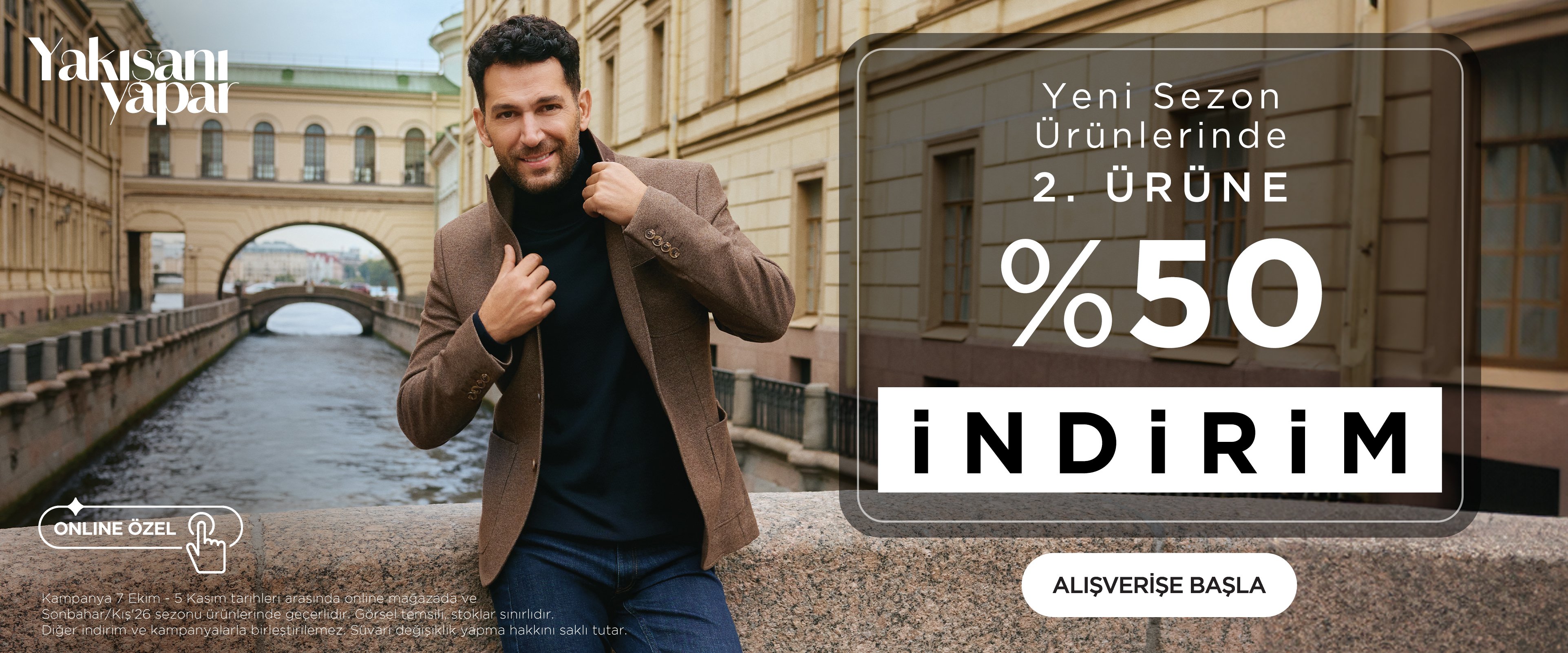 Yeni Sezon Ürünlerde 2. Ürün %50 İndirimli!