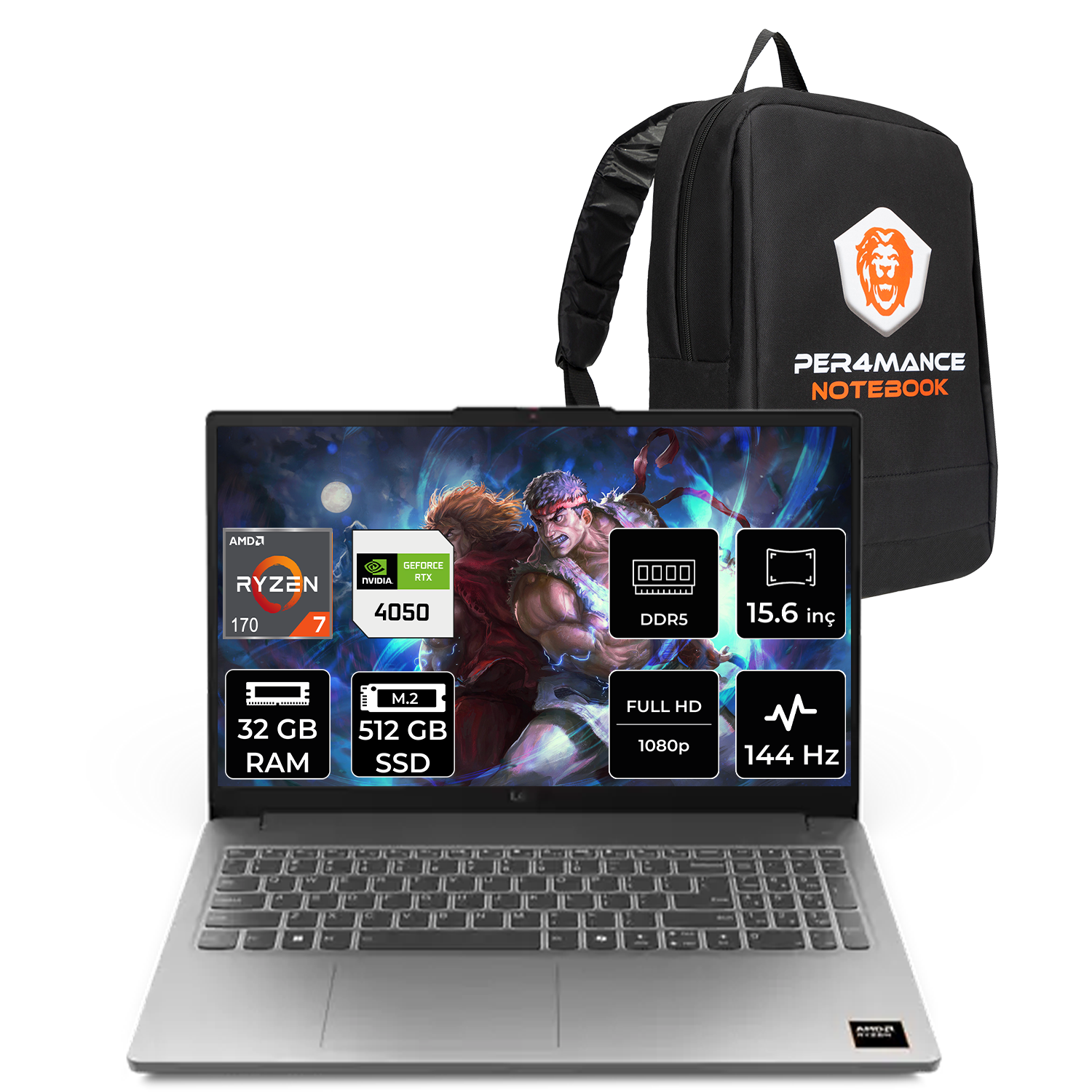 Lenovo Loq Essential 15ARP10 Ryzen 7 170 32GB RAM 512GB SSD