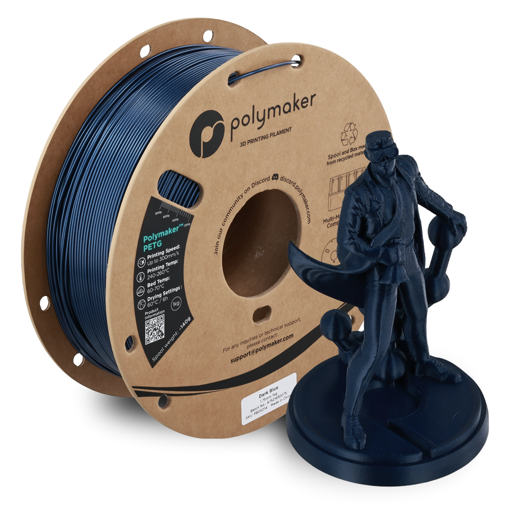 Polymaker PETG 1.75mm 1kg Lacivert