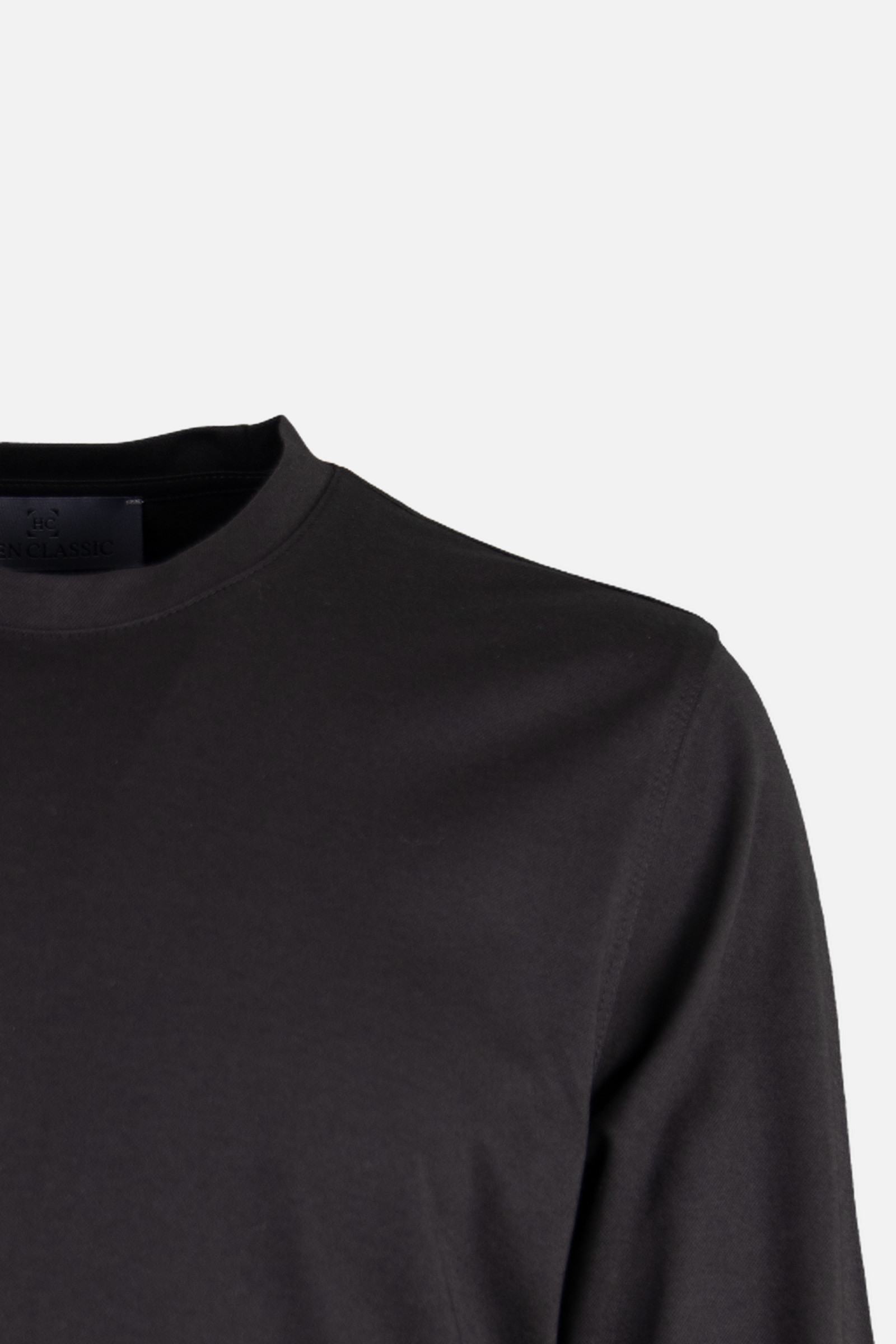 Erkek Bisiklet Yaka Sweatshirt | Siyah · 4