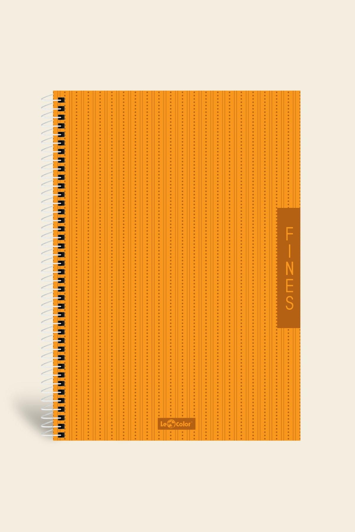 Fines Ofis Defter A4 Spiralli Çizgili Turuncu